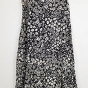 Second-Hand - Trenery Navy Floral Motif Front Ruffle Skirt Size 10 - SwapUp