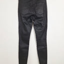 Second-Hand - Witchery Coated Black Slim Fit Jeans Size 8 - SwapUp