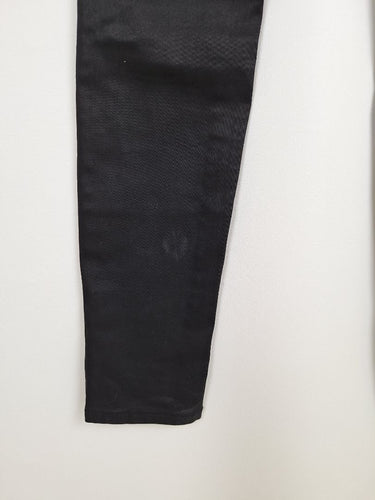 Second-Hand - Witchery Coated Black Slim Fit Jeans Size 8 - SwapUp
