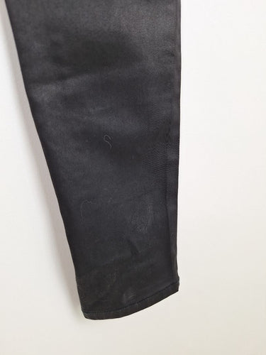 Second-Hand - Witchery Coated Black Slim Fit Jeans Size 8 - SwapUp