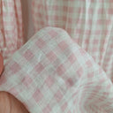 Second-Hand - Sleeper Romantic Gingham Shirred Linen Midi Dress Size S - SwapUp