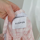 Second-Hand - Sleeper Romantic Gingham Shirred Linen Midi Dress Size S - SwapUp