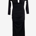 Second-Hand - Misha Raelynn Bodycon Ruched Midi Dress Size M - SwapUp