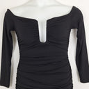 Second-Hand - Misha Raelynn Bodycon Ruched Midi Dress Size M - SwapUp