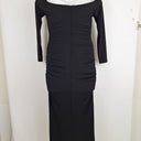 Second-Hand - Misha Raelynn Bodycon Ruched Midi Dress Size M - SwapUp