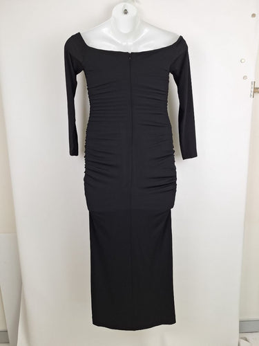 Second-Hand - Misha Raelynn Bodycon Ruched Midi Dress Size M - SwapUp