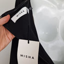 Second-Hand - Misha Raelynn Bodycon Ruched Midi Dress Size M - SwapUp