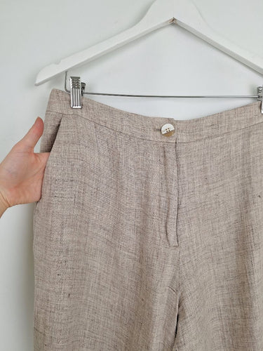 Second-Hand - Witchery Office Staple Flecked Linen Pants Size 12 - SwapUp