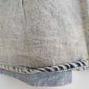Second-Hand - Decjuba Light Wash Ruffle Denim Skirt Size 14 - SwapUp