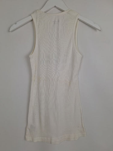 Second-Hand - Guess Y2k Bling Rhinestone Logo Tank Top Size L - SwapUp