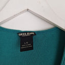 Second-Hand - Guess Deep Teal Rhinestone Tank Top Size L - SwapUp