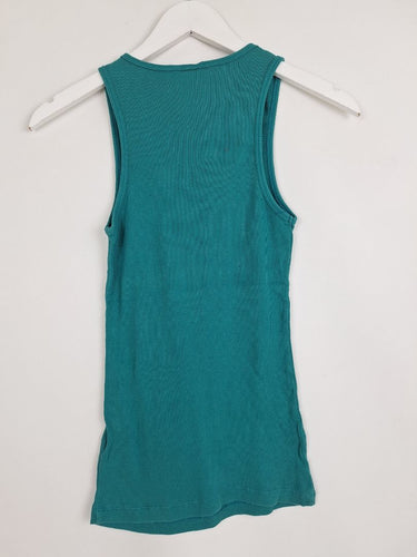 Second-Hand - Guess Deep Teal Rhinestone Tank Top Size L - SwapUp