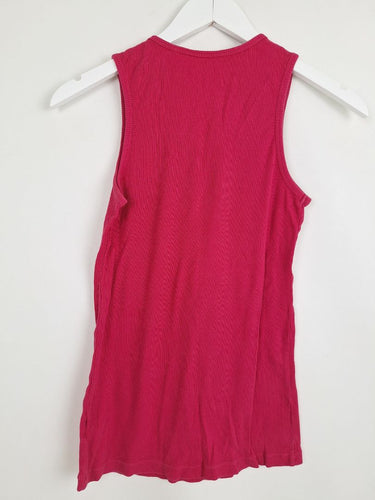 Second-Hand - Guess It Girl Pink Rhinestone Tank Top Size L - SwapUp