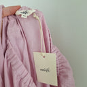 Second-Hand - Adrift Peony Pink One Shoulder Linen Midi Dress Size XL - SwapUp