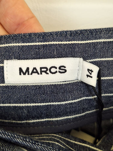 Second-Hand - Marcs Casual Stripes Navy Shorts Size 14 - SwapUp