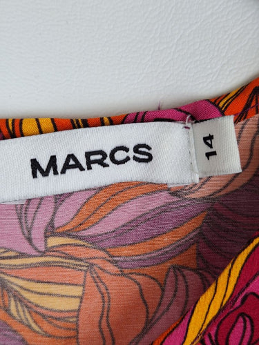 Second-Hand - Marcs Sunset Bloom Office Blouse Size 14 - SwapUp
