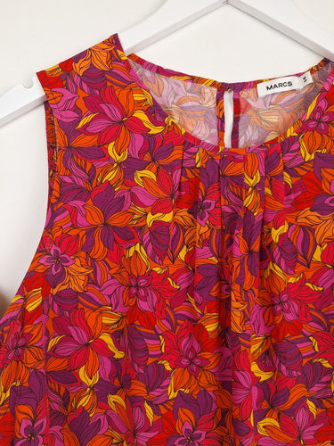 Second-Hand - Marcs Sunset Bloom Office Blouse Size 14 - SwapUp