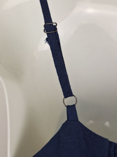 Second-Hand - Henry Oscar Navy Tiered Everyday Dress Size 14 - SwapUp