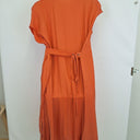 Second-Hand - Crea Concept Nectarine Drape Maxi Dress Size 14 - SwapUp