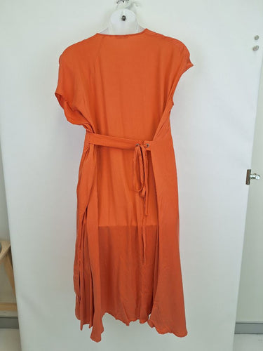Second-Hand - Crea Concept Nectarine Drape Maxi Dress Size 14 - SwapUp