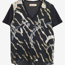 Second-Hand - Andrea Moore Breezy Metallic Swanky Silk Top Size 10 - SwapUp