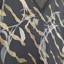 Second-Hand - Andrea Moore Breezy Metallic Swanky Silk Top Size 10 - SwapUp