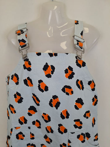 Second-Hand - Gorman Sky Blue Cheetah Denim Overall Size 10 - SwapUp