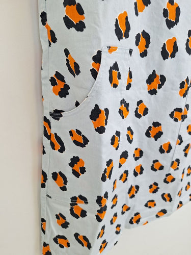 Second-Hand - Gorman Sky Blue Cheetah Denim Overall Size 10 - SwapUp