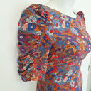 Second-Hand - Helen Cherry Summary Ruched Sleeve Silk Dotted Dress Size 8 - SwapUp
