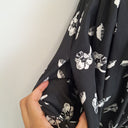 Second-Hand - Hi There by Karen Walker Black Sophisticated Floral Belted Dress Size 12 - SwapUp