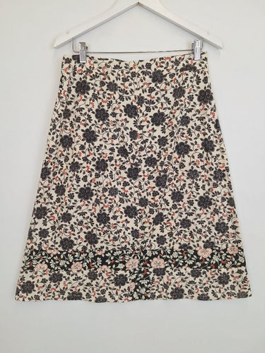 Second-Hand - Yoshi Jones Chic A Line Japanese Floral Skirt Size S - SwapUp