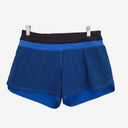 Second-Hand - Lululemon Blue Triangle Pattern Active Shorts Size 10 - SwapUp