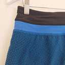 Second-Hand - Lululemon Blue Triangle Pattern Active Shorts Size 10 - SwapUp