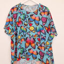 Second-Hand - Lorraine Lightweight Vibrant Butterfly Blouse Size 12 - SwapUp