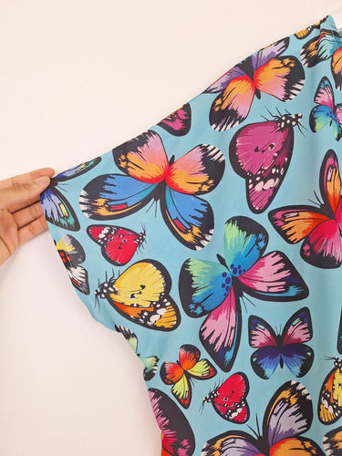 Second-Hand - Lorraine Lightweight Vibrant Butterfly Blouse Size 12 - SwapUp