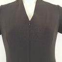 Second-Hand - Leina & Fleur Sleek Zip Neck Midi Dress Size 12 - SwapUp