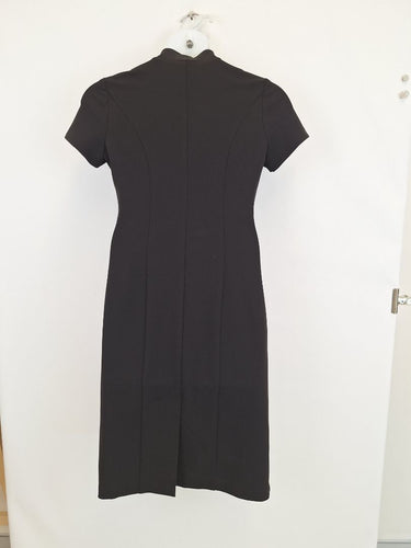 Second-Hand - Leina & Fleur Sleek Zip Neck Midi Dress Size 12 - SwapUp