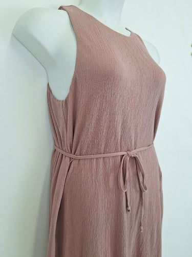 Second-Hand - Bae Refined Boho Dusty Rose Maternity Dress Size L - SwapUp