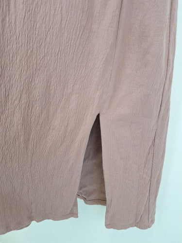 Second-Hand - Bae Refined Boho Dusty Rose Maternity Dress Size L - SwapUp
