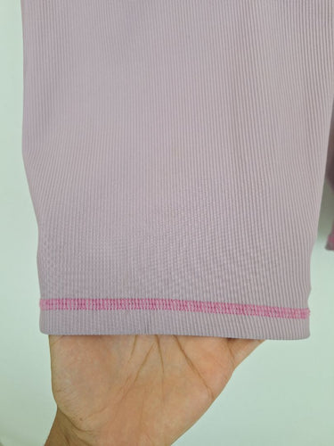 Second-Hand - Bae Lilac Ribbed Maternity Bike Shorts Size 12 - SwapUp