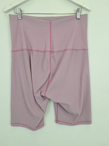 Second-Hand - Bae Lilac Ribbed Maternity Bike Shorts Size 12 - SwapUp