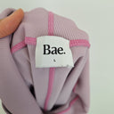 Second-Hand - Bae Lilac Ribbed Maternity Bike Shorts Size 12 - SwapUp