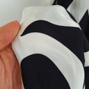 Second-Hand - Yours Truly Polished Black and White One Shoulder Maxi Dress Size 14 - SwapUp