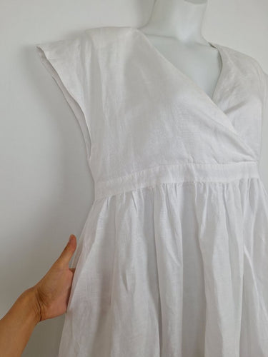 Second-Hand - Miann & Co Lightweight Relaxed Linen Blend Maxi Dress Size M - SwapUp