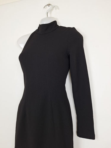 Second-Hand - Misha Collection Chic One Shoulder Funnel Neck Mini Dress Size XS - SwapUp