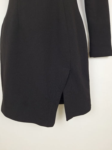 Second-Hand - Misha Collection Chic One Shoulder Funnel Neck Mini Dress Size XS - SwapUp
