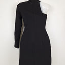 Second-Hand - Misha Collection Chic One Shoulder Funnel Neck Mini Dress Size XS - SwapUp