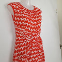 Second-Hand - Country Road Pomegranate Cinched Front Midi Dress Size 4 - SwapUp