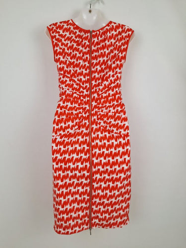 Second-Hand - Country Road Pomegranate Cinched Front Midi Dress Size 4 - SwapUp