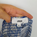 Second-Hand - Jaase Paisley Shirred Bodice Blue Playsuit Size XS - SwapUp